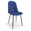 Jedálenská stolička K417 - granátová (Velvet) / čierna