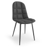 Jedálenská stolička K417 - sivá (Velvet) / čierna