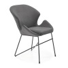 Jedálenská stolička K458 - sivá / čierna