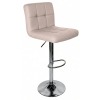 Barová stolička Kandy 2 New - sivohnedá taupe / chróm