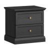 Nočný stolík Locca NS - čierny grafit