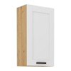 Horná kuchynská skrinka Lula 50 G-90 1F - biela / dub artisan