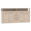 Štvordverová komoda so zásuvkami Lunysa 2 New - dub sonoma
