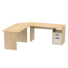 Rohový PC stolík Maurus MA11 New - dub artisan / kašmír