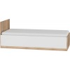 Jednolôžková posteľ s roštom Maximus MXS-19 90 - sonoma svetlá / biely lesk