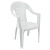 Záhradné stohovateľné kreslo Medro - biela