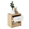Nočný stolík Nea 2 New - dub sonoma / biela