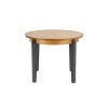 Okrúhly rozkladací jedálenský stôl Sorbus 100/200 - dub medový / grafit