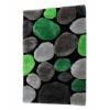 Koberec Pebble Typ 1 80x150 cm - zelená / sivá / čierna