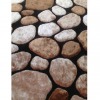 Koberec Pebble Typ 2 80x150 cm - hnedá / čierna