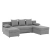 Rohová sedačka U s rozkladom Polaris U Uni L/P - sivá Rohová sedačka U s rozkladom Polaris U Uni L/P - sivá