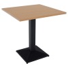 Jedálenský bistro stôl Rinaldo Typ 1 70x70 cm - dub sonoma / čierna
