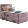 Čalúnená jednolôžková posteľ s úložným priestorom Rodrigo 90 L - fialová