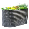Kovový vyvýšený záhon Sadan Typ 1 - antracit