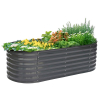 Kovový vyvýšený záhon Sadan Typ 2 - antracit
