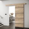 Posuvné dvere Saldor 90 4 - dub sonoma / čierna