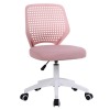 Kancelárska stolička Satoz - ružová / biela 