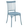Stohovateľná stolička Sazen - modrá