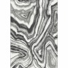 Koberec Sinan 57x90 cm - biela / čierna / vzor