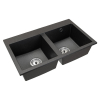 Granitový kuchynský drez so sifónom Siven 20 80x49 cm - grafit Granitový kuchynský drez so sifónom Siven 20 80x49 cm - grafit