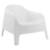 Záhradné stohovateľné kreslo Sokra New - biela