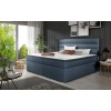 Čalúnená manželská posteľ s úložným priestorom Spezia 140 - modrá