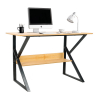 Písací stôl Tarcal 100 - buk / čierna Písací stôl Tarcal 100 - buk / čierna