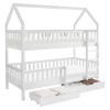 Montessori poschodová posteľ Venita Typ 2 - biela