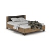 Manželská posteľ s roštom Verify LB-140 140x200 cm - dub april / wenge