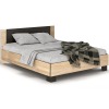 Manželská posteľ s roštom Verify LB-160 160x200 cm - dub sonoma / wenge