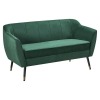 Dvojsedačka Vioda - zelená (Velvet) / čierna / zlatá