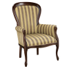Rustikálne kreslo Wersal W-FOTEL 1 - wenge / zlatá (A4 0905) Rustikálne kreslo Wersal W-FOTEL 1 - wenge / zlatá (A4 0905)