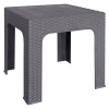 Záhradný stohovateľný stolík Zama - sivá
